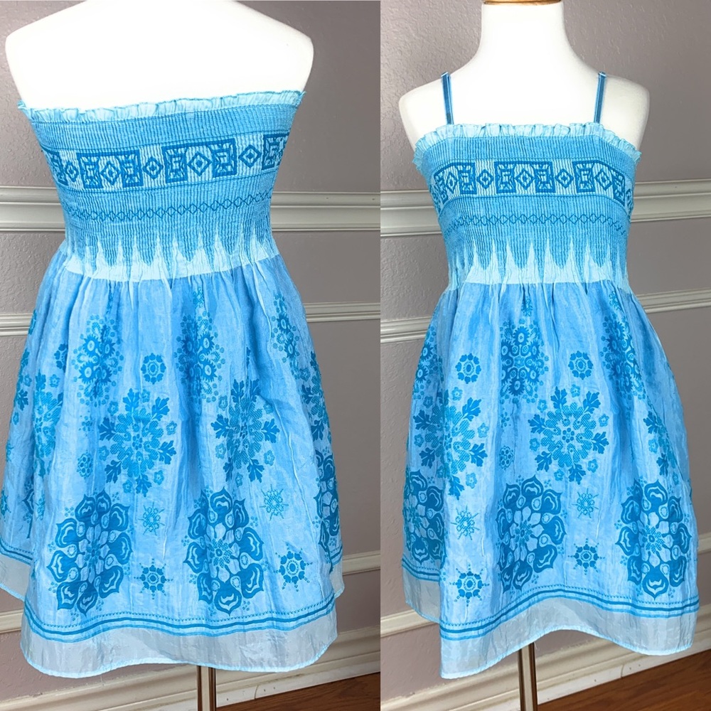 strapless dress with spaghetti straps